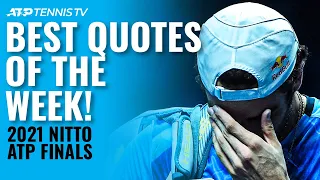 Rublev Beatboxing, Djokovic On Federer & Berrettini Heartbreak | Nitto ATP Finals 2021 Best Quotes