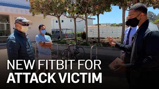 Elderly Asian Man Attacked, Robbed in San Leandro Given New Fitbit