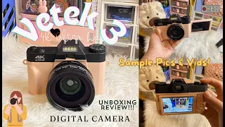 VETEK 3 DIGITAL CAMERA • 4k Ultra HD | unboxing review | Cheap Camera for Beginners! Is it worth it?
