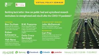 How can public food & agricultural research organizations in the global South be strengthened after