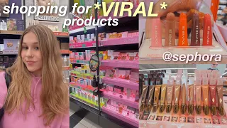 SHOPPING FOR *VIRAL* PRODUCTS | sephora shopping, sephora haul