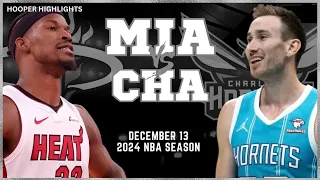 Miami Heat vs Charlotte Hornets Full Game Highlights | Dec 13 | 2024 NBA Season