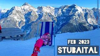 Ski in Stubaital. Austria in winter