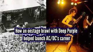 How an onstage brawl with Deep Purple helped launch AC/DC’s career