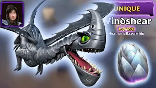 WINDSHEAR - Heather's Unique Razorwhip Max Level 150 Titan Mode | Dragons: Rise of Berk