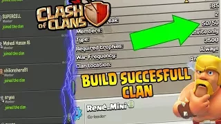 CLASH OF CLAN  -- HOW TO FILL CLAN IN 1 MIN 50/50 !!!!!