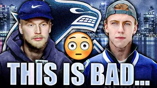 THIS IS GETTING REALLY CONCERNING FOR THE CANUCKS… ELIAS PETTERSSON STRUGGLES + JONATHAN LEKKERIMAKI