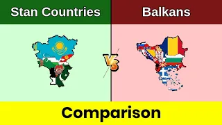 Stan Countries vs Balkans | Balkans vs Stan Countries | Stan vs Balkan | Comparison | Data Duck