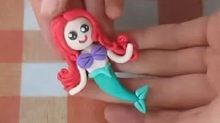 МК Ариель из FIMO kids - МАСТЕР-КЛАСС, кукольная миниатюра