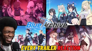 EVERY Blue Archive Animation Trailers and PVs REACTION Part 1