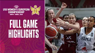 France 🇫🇷 vs Latvia 🇱🇻 | Quarter-Finals Highlights | FIBA U18 Women's European Championship 2023