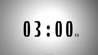 3 minutes COUNTDOWN TIMER with voice announcement every minute