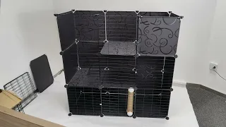 キャットケージの設置  Installation of Cat Cage from BriSunshine