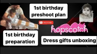 1st birthday gifts for baby || parcel unboxing || hopscotch dress
