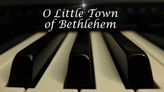 O Little Town of Bethlehem - Christmas Hymn on Piano with lyrics