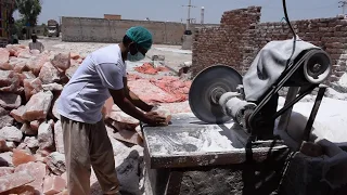 ROCK SALT CUTTING PROCESS | HIMALAYAN SALT LAMPS | NATURAL ROCK SALT |  PINK ROCK SALT | TSG