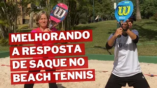 COMO MELHORAR A RESPOSTA DE SAQUE NO BEACH TENNIS | SUZANA SILVA TÊNIS