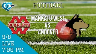 Football: Mankato West @ Andover | Andover High School | QCTV