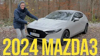 2024 Mazda3 e-Skyactiv X 186: Neues Infotainment, mehr Assistenz und "ISA" in Aktion - Autophorie