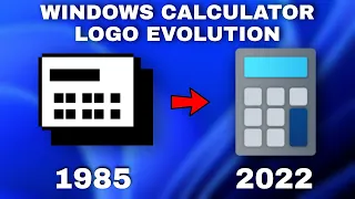 Windows Calculator Logo Evolution (Windows 1 - 11) | Windows Icon Evolution | Factonian