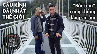 Vị khách đầu tiên đi trên Cầu kính dài nhất thế giới ở Mộc Châu