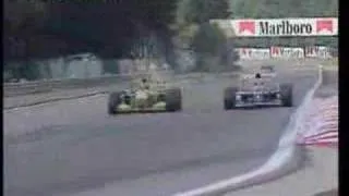 F1 1993 Michael Schumacher vs Alain Prost - Spa Francochamps