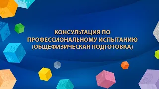 2020-07-22 - Консультация по профессиональному испытанию (общефизическая подготовка)