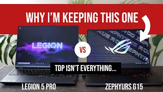 Why I'm Returning My Lenovo Legion 5 Pro for the Asus Zephyrus G15 (Gaming Benchmarks & Performance)