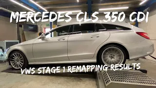 Mercedes CLS 350 CDI VWS STAGE 1 REMAPPING RESULTS