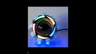 viral!!! lampu depan projie ubur ubur flash kedip sabit RGB lampu motor #lampungmotor