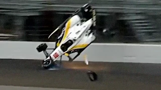 Josef Newgarden crash - 2015 Indy 500 practice