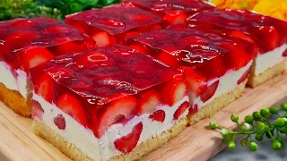 🍓🍓The most famous summer cake that melts in your mouth. Incredibly delicious cake in 15 minutes.