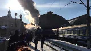 Departure of the train 922 Lviv - Brewhovichi.