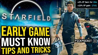 Starfield - Early Game Tips and Tricks You Can't Afford To Miss! (Extra XP, Stealing, and More)