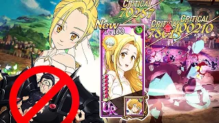 DEMON KING PLAYERS RAGE QUIT?! NEW ELAINE + JELLY KING BROKEN DPS COMBO!! [7DS: Grand Cross]