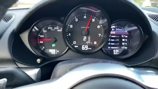 Porsche 718 Cayman 300HP 0-100 acceleration without launch