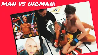 Man BEATS Woman! Mixed Gender MMA Match In Poland 🇵🇱 #UFC