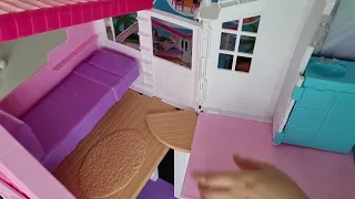 4 minutes Satisfying with Unboxing Barbie Malibu House