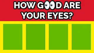 Test Your Eyes With This Simple Test! (94% FAIL)