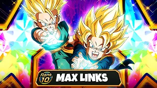 (Dokkan Battle) 9M ATTACK TURN 1? 100% Rainbow Full Level 10 Links Goten & Trunks Complete Overview!