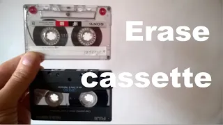 How to erase a cassette tape