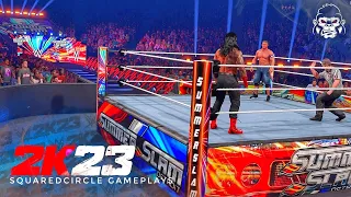 Summerslam 2023 Modded Arena w/ Entrances Ft. Roman Reigns, John Cena | New WWE 2K23 Mods