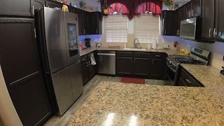 Samsung 4 door flex counter depth refrigerator 1 year update & other appliances (full kitchen)