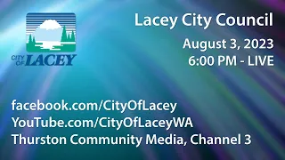 Lacey City Council Meeting - August 3, 2023