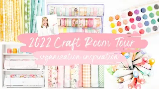 My Craft Room Tour 2022 | How I Organize My Craft Room With Systems & Zones To Craft Successfully!
