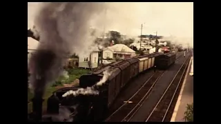 Train at Casino, NSW in 1960s filmed by Roy Baglin