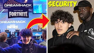 SNEAKING Into Fortnite EVENT Until I Get KICKED OUT!!👮🏻‍♂️ 24 Hour Challenge