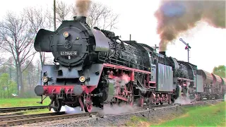 Earthquake in the Werra Valley | Steam locomotives 41 1144 and 41 1150 haul heaviest gravel trains