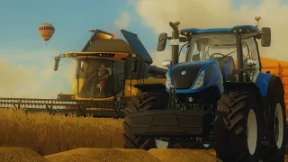 🌾ZŁOTE ŻNIWA W FS22! [NEW HOLLAND 2x, JOHN DEERE]🌾