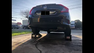 2018 Honda Civic Muffler Delete sound test